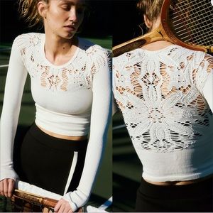 Free People Happiness Runs Floral Long Sleeve In Ivory. NWOT! Sz XL